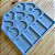 Molde Silicone 13 Tags Variadas Resina M46 Colar Decoração - Imagem 2
