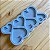 Molde Silicone 6 Corações 3/4/5cm Resina M44 Pingentes Decor - Imagem 3