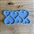 Molde Silicone 6 Corações 3/4/5cm Resina M44 Pingentes Decor - Imagem 4