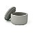 Molde Silicone Pote Baixo C/ Tampa Liso Vela Gesso M518 - Imagem 1
