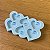 Molde Silicone Coração C Furo 3,5x3cm M113 Resina Chaveiro - Imagem 4