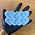 Molde Silicone Coração C Furo 3,5x3cm M113 Resina Chaveiro - Imagem 3