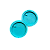 Molde Silicone Redonda Dupla C Furo 5cm M118 Resina Pingente - Imagem 1
