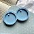 Molde Silicone Redonda Dupla C Furo 5cm M118 Resina Pingente - Imagem 2