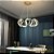 Lustre Sala Led Ondulado Pendente Moderno 48w – 45 cm – Dourado – C/ Controle Remoto - Imagem 3