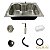 Cuba Gourmet Inox Escovado 60x42 com Torneira - Imagem 2