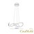 Lustre Sala Led Luxo Pendente Moderno 45w – 50 cm – Dourado – C/ Controle Remoto - Imagem 6