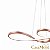 Lustre Para Sala Led Unlimited Moderno 45w 75cm Rose C/ Controle - Imagem 2