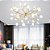 Lustre Sala Led Folhas Moderno 135w 70cm Dourado - Imagem 4