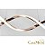 Lustre Pendente Led Espiral Moderno 54w 100cm Rose C/ Controle - Imagem 2