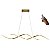 Lustre Pendente Led Espiral Moderno 54w 100cm Dourado C/ Controle - Imagem 1
