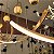 Lustre Pendente Led Espiral Moderno 54w 100cm Dourado C/ Controle - Imagem 2