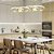 Lustre Para Sala Led 4 Aros Moderno 48w 84cm Dourado C/ Controle - Imagem 4