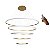 Lustre Pendente Led 5 Anéis Moderno 250w 120cm Dourado C/ Controle - Imagem 1