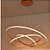 Lustre Sala Led 3 Anéis Moderno 113w 80cm Rose C/ Controle - Imagem 3