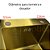 Cuba Cozinha Pia Inox Dourado Quadrada 60x45 Gourmet Com Acessórios - Imagem 4
