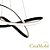 Lustre Sala Led Luxo Moderno 45w 50 cm Preto C/ Controle - Imagem 2