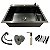 Cuba Cozinha Pia Inox Preta Quadrada 60x45 Gourmet Com Acessórios - Imagem 1