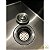 Cuba Cozinha Pia Inox Preta Quadrada 60x45 Gourmet Com Acessórios - Imagem 4