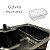 Cuba Pia Gourmet Aço Inox Preto 60x42 C/ Acessórios - Imagem 3