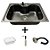 Cuba Pia Gourmet Aço Inox Preto 60x42 C/ Acessórios - Imagem 1