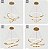 Lustre Sala Led 3 Anéis Moderno 113w 80cm Dourado C/ Controle - Imagem 4