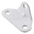CANTONEIRA TRIANGULAR UNIVERSAL 3 FUROS BRANCA 3D - Imagem 1