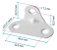 CANTONEIRA TRIANGULAR UNIVERSAL 3 FUROS BRANCA 3D - Imagem 4