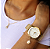 Relógio Champion Feminino Analógico Dourado Prova D'agua CN29409D Colar e Brincos - Imagem 6