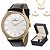 Relógio Champion Feminino Analógico Dourado Couro + Colar e Brincos CH22706W - Imagem 5