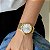 Relógio Feminino Champion Analógico Dourado Pulseira Mesh CN24093B Colar e Brincos - Imagem 4