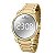 Relógio Feminino Champion Digital Espelhado Dourado CH40124B Kit Colar e Brincos - Imagem 9