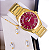 Relógio Feminino Dourado Champion Analógico Prova D'agua CN29409X Colar e Brincos - Imagem 7