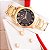 Relógio Feminino Champion Elegance Dourado Analógico CN26386U Colar e Brincos - Imagem 7