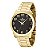 Relógio Feminino Champion Elegance Dourado Analógico CN26386U Colar e Brincos - Imagem 9