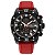 Relogio de Pulso Masculino Technos Analógico Ts Carbon Preto Vermelho JS15FS/2P - Imagem 1
