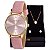 Relógio Feminino Mondaine Texturizado Rosa Casual Analógico 76743LPMVDH1 Mulher Colar e Brincos - Imagem 1
