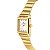 Relógio Feminino Champion Dourado Quadrado Pequeno CF24135H + Colar e Brincos - Imagem 8