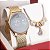 Relógio Feminino Champion Dourado Espelhado Digital CH40137B + Pulseira Berloques - Imagem 6