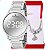 Relógio Feminino Champion Digital Espelhado Prata CH40147S + Pulseira Berloques - Imagem 1