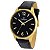 Relógio Masculino Champion Casual Couro Preto Social Luxo CN21443P - Imagem 1