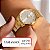 Relógio Feminino Mondaine Dourado 99803LPMKDE1K1 + Brincos - Imagem 2