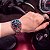 Relógio Masculino Casio Aço Prata Azul e Vermelho Prova D'Água MDV-107D-1A3AVDF - Imagem 3