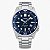 Relógio Masculino Casio Aço Prata Azul Prova D'Água MTD-135D-2AVDF - Imagem 1