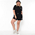 Shorts Moletom Preto Feminino - Imagem 5