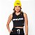 Cropped Preto Feminino Regata Algodão Egípcio - Imagem 1