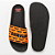 Chinelo Slide Preto e Laranja Estampado Ecofriendly - Imagem 7