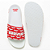 Chinelo Slide Branco e Vermelho Estampado Ecofriendly - Imagem 7