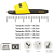 Chinelo Slide Preto e Amarelo Ecofriendly - Imagem 10