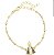 Pulseira feminina Nossa Senhora Aparecida banhada a ouro 18 k com 10 milésimos. - Imagem 1